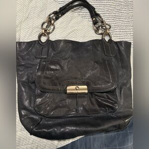 COACH NAVY Leather Women's Bag